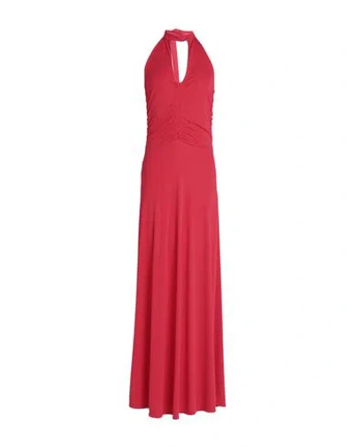 Le Streghe Woman Maxi Dress Red Size M Polyester, Elastane