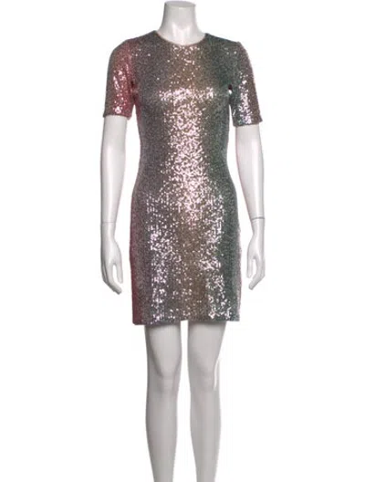 Pre-owned Le Superbe Printed Mini Dress In Multicolor