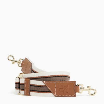 Le Tanneur Adjustable Crossbody Strap In White