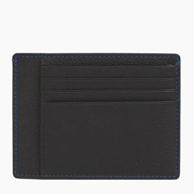 Le Tanneur Charles Pebbled Leather Documents Holder In Black