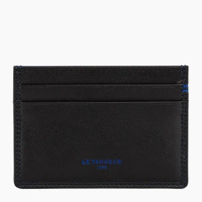 Le Tanneur Porte Cartes Martin En Cuir Lisse In Black