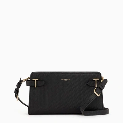 Le Tanneur Sac Baguette Emilie En Cuir Signature T In Black