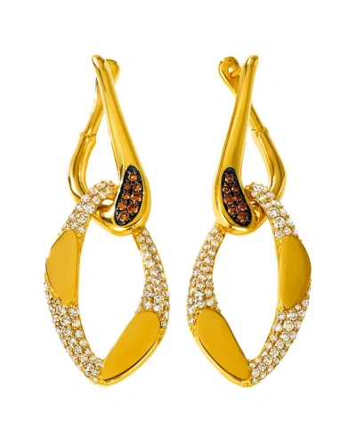 Le Vian Lonks Of Love 14k 2.17 Ct. Tw. Diamond Drop Earrings In Yellow