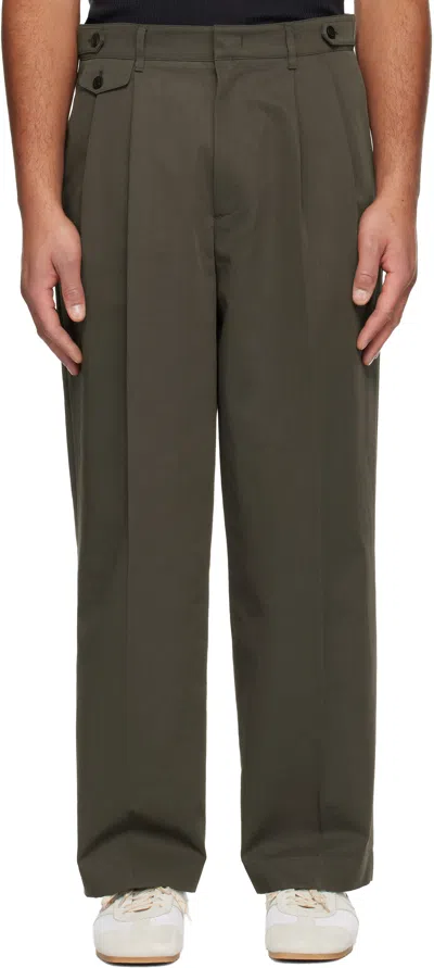 Le17septembre Brown Two Tuck Trousers In Multi