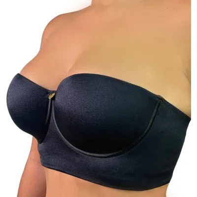 Lechery ® X Yahaira Strapless Longline Balconette Bra With Detachable Straps In Black