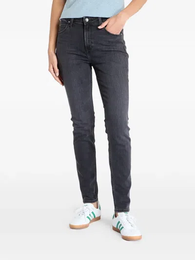 Lee Faded-wash Jeans In Gray