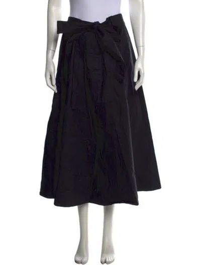 Pre-owned Lee Mathews Long Skirt W/ Tags In Black/brown