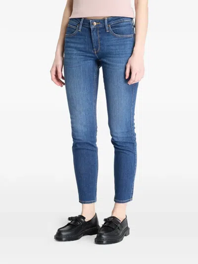 Lee Scarlett Whiskered Jeans In Blue