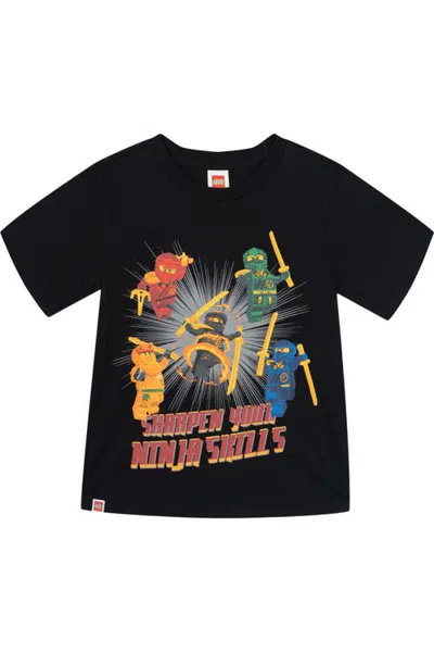 Lego Kids'  Ninjago Short Sleeve T-shirt In Black