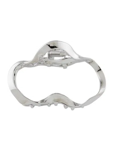 Pre-owned Lelet Ny Metal Hair Clip W/tags In Silver