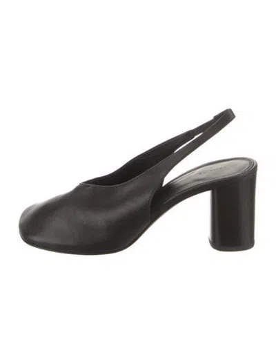 Pre-owned Lemaire Leather Slingback Pumps In Black