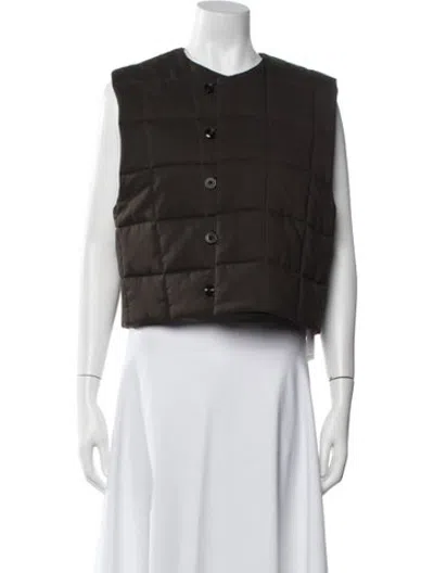 Pre-owned Lemaire Virgin Wool Vest In Brown