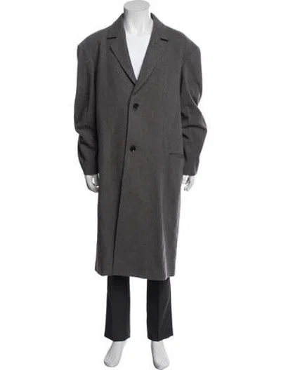 Pre-owned Lemaire Wool Coat In Grey