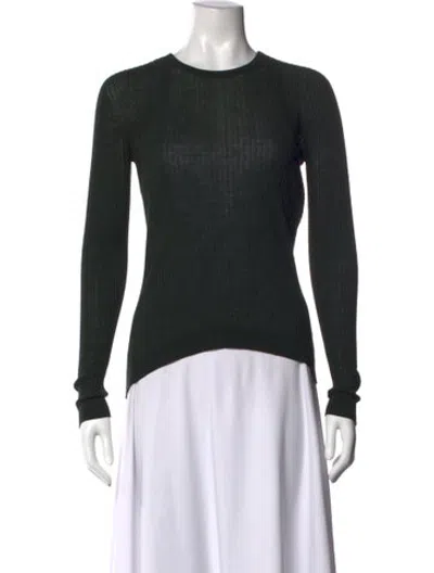 Pre-owned Lemaire Wool Crew Neck Top In Green