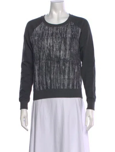 Pre-owned Lemlem Printed Crew Neck Sweatshirt In Grey