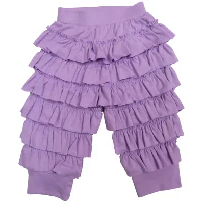 Lemon Loves Layette Kids' Baby Girls "ella" Ruffled Pants In Sheer Lilac In Purple