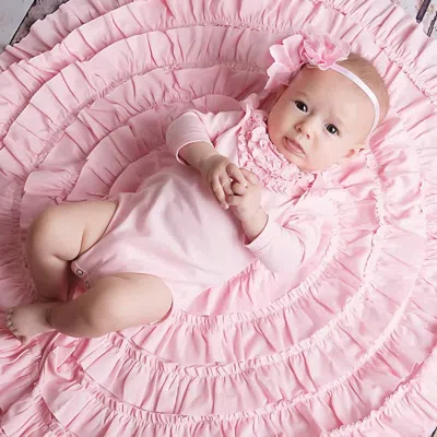 Lemon Loves Layette Kids' Baby Girls Madison Onesie In Pink