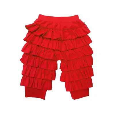 Lemon Loves Layette Kids' Newborn And Baby Girls Ella Pants In True Red