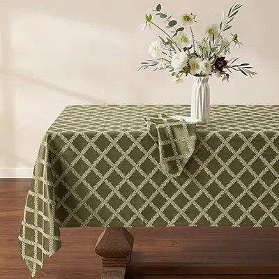 Lenox Laurel Leaf Tablecloth In Green