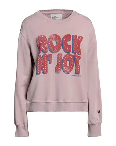 Leon & Harper Woman Sweatshirt Pink Size M Cotton, Modal