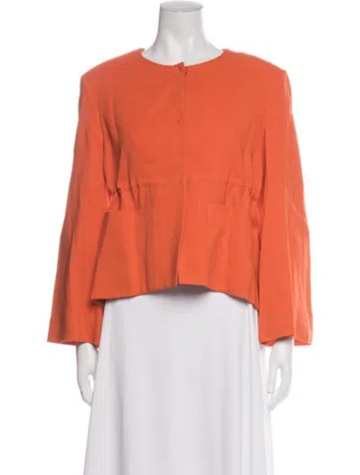 Pre-owned Les Copains Jacket In Orange
