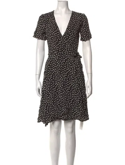 Pre-owned Les Coyotes De Paris Printed Mini Dress In Black