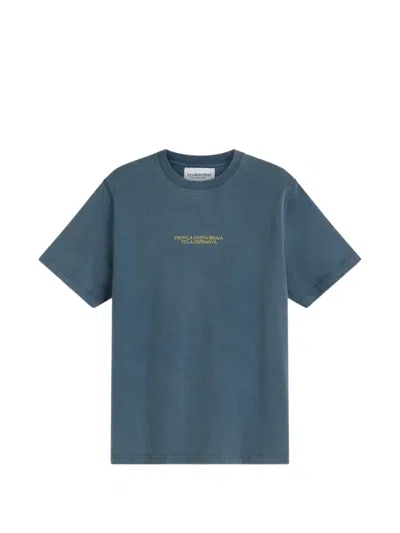 Les Héritiers Slogan-print T-shirt In Gray