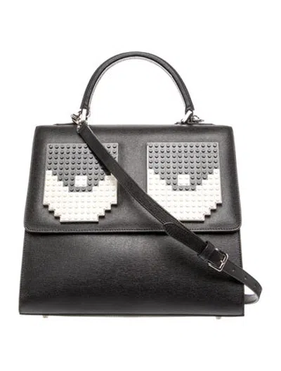 Pre-owned Les Petits Joueurs Leather Crossbody Bag In Grey