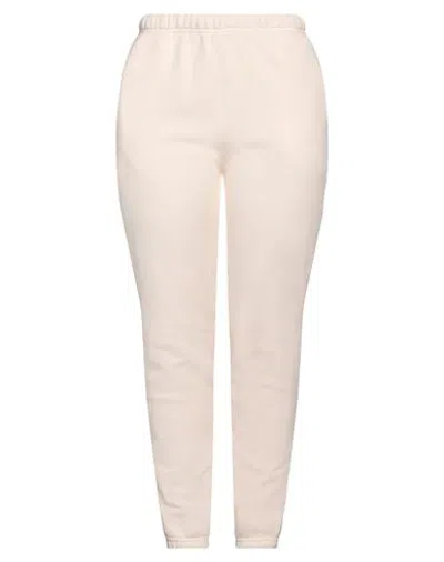 Les Tien Woman Pants Light Pink Size L Cotton