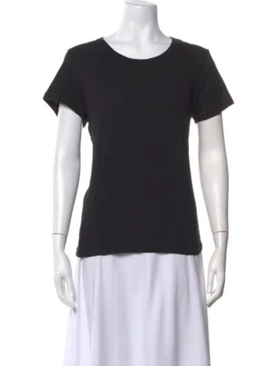 Pre-owned Leset Crew Neck Short Sleeve T-shirt In Black