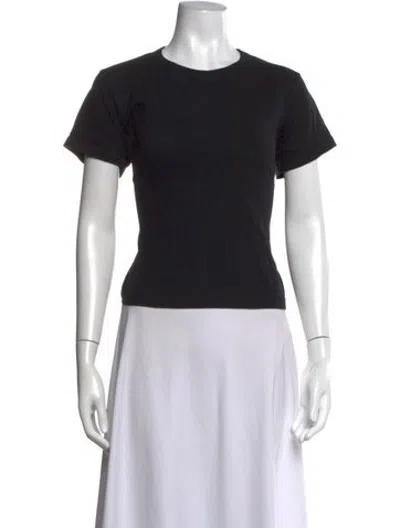 Pre-owned Leset Crew Neck Short Sleeve T-shirt In Black