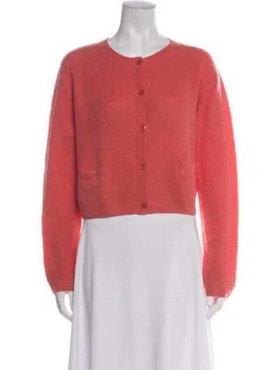 Pre-owned Leset Crew Neck Sweater In Pink