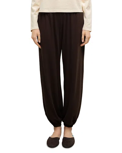 Leset Lauren Pull On Joggers In Brown