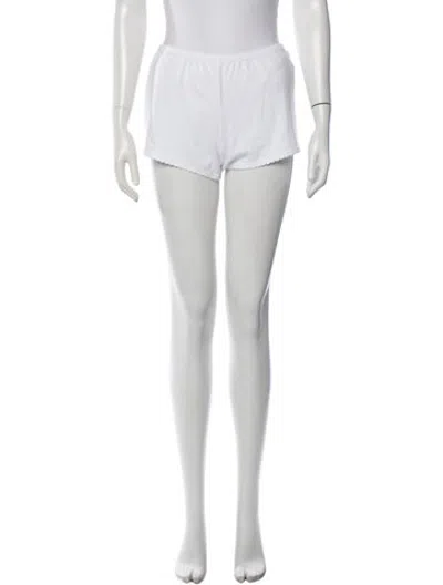 Pre-owned Leset Mini Shorts In White