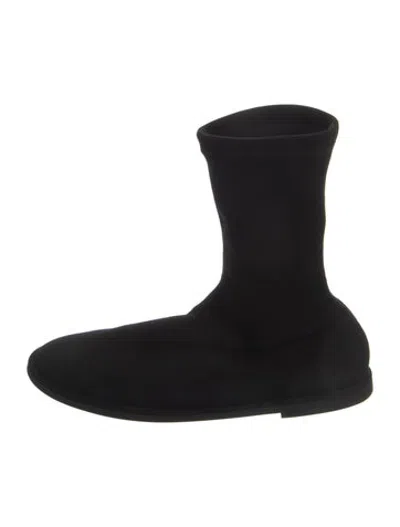 Pre-owned Leset Sock Boots In Black