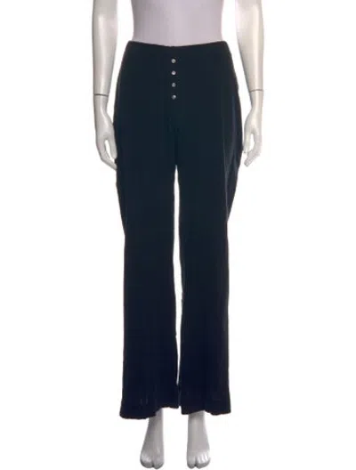 Pre-owned Leset Straight Leg Pants In Black