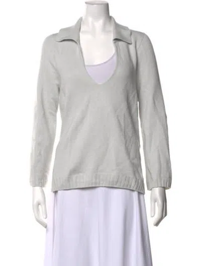 Pre-owned Leset V-neck Sweater In Grey