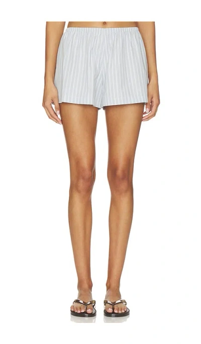 Leset Yoshi Stripe Summer Short In Blue