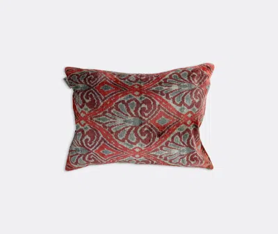 Les-ottomans Velvet Cushion In Multicolor