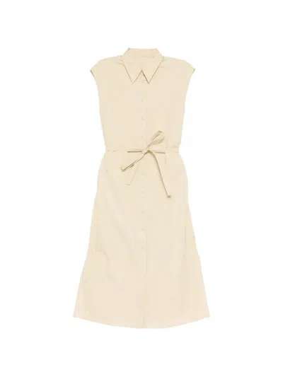 Less Belted Shirt Dress In Neutral