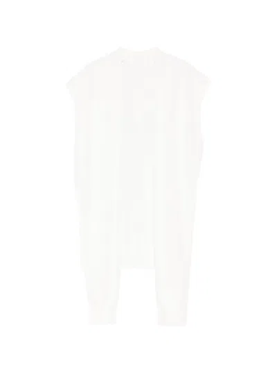 Less V-neck Cooling Linen Blend Vest In Multi