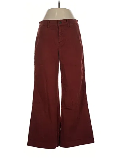 Pre-owned Level 99 Casual Pants In Burgundy