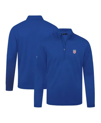 Levelwear Men's Royal Usmnt Heron Quarter-zip Pullover Sweatshirt In Blue
