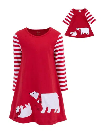 Leveret Matching Girls & Doll Dress