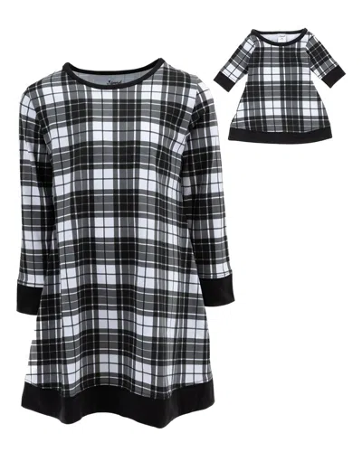 Leveret Matching Girls & Doll Dress In Black