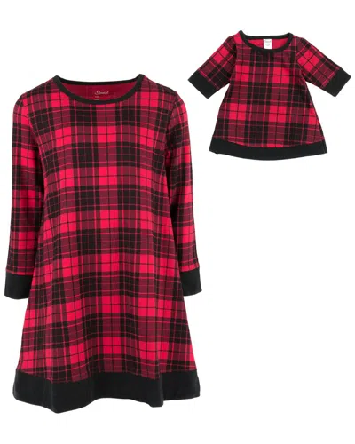 Leveret Matching Girls & Doll Dress In Black