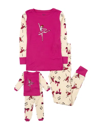 Leveret Matching Girls & Doll Pajama In Multi