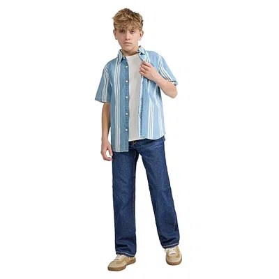 Levi 's Big Kid Boys Adjustable Waist 555 Relaxed Fit Jean In Blue