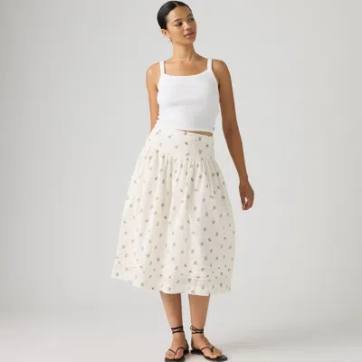 Levi's Brionna Midi Skirt In White