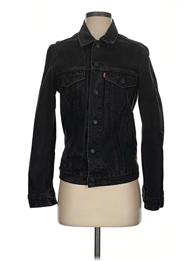 Pre-owned Levi's Denim Jacket In Black